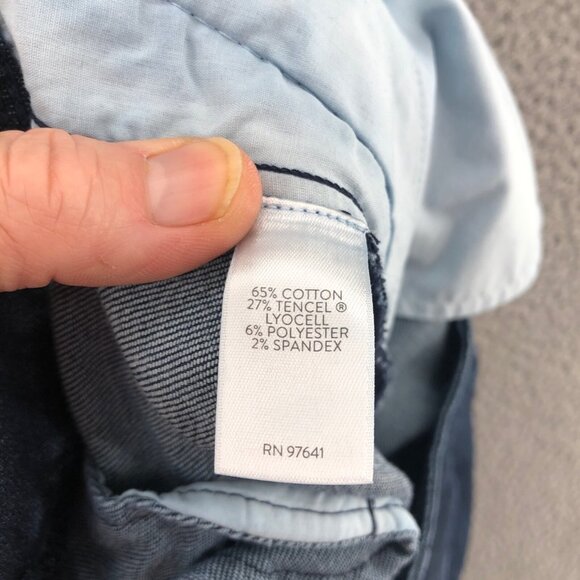 J Jill Jeans Womens 6 Blue Dark Wash Denim Metropolitan Full Leg Straight Casual - Picture 11 of 13